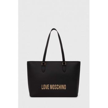 Love Moschino poseta culoarea negru, JC4190PP1LKD0000