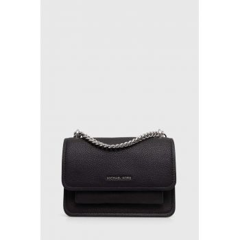MICHAEL Michael Kors poseta de piele culoarea negru, 32T4SC7C1T