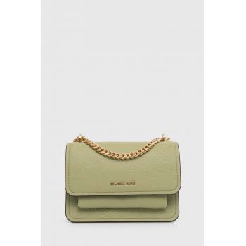 MICHAEL Michael Kors poseta de piele culoarea verde, 32T4GC7C1T