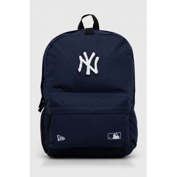 New Era rucsac MLB NEW YORK YANKEES culoarea albastru marin, mare, neted, 60503783