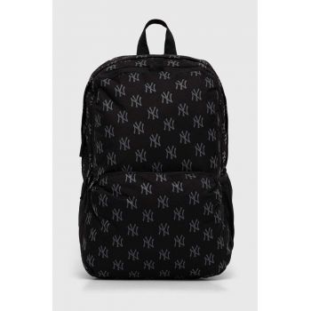 New Era rucsac MONOGRAM NEW YORK YANKEES culoarea negru, mare, modelator, 60503796
