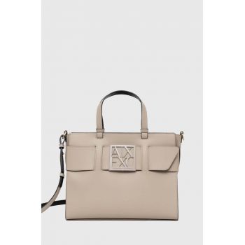 Armani Exchange poseta culoarea bej, 942689 0A874