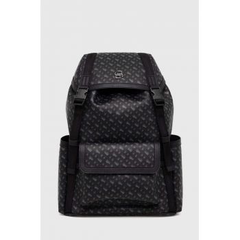 BOSS ghiozdan de piele barbati, culoarea negru, mare, modelator, 50523473