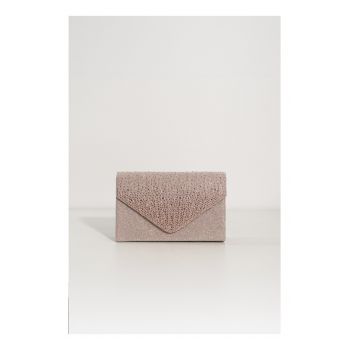 Clutch Joe champanie cu strasuri