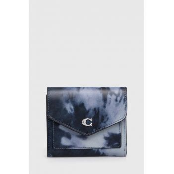 Coach portofel de piele Wyn femei, culoarea negru, CT914