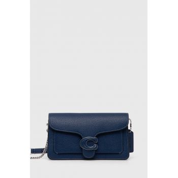 Coach poseta de piele Tabby Chain Clutch culoarea roz