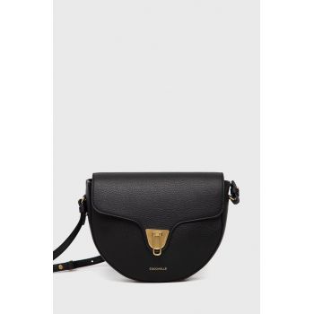 Coccinelle poseta de piele culoarea negru