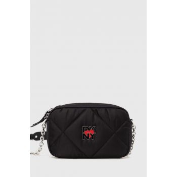 Dkny poseta culoarea negru, R42EEF49