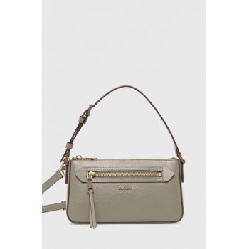 Dkny poseta de piele culoarea verde, R42HKE18