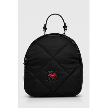 Dkny rucsac femei, culoarea negru, mic, neted, R42KEF48