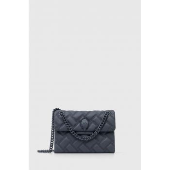 Kurt Geiger London poseta de piele MINI KENSINGTON DRENCH culoarea gri, 2724920109