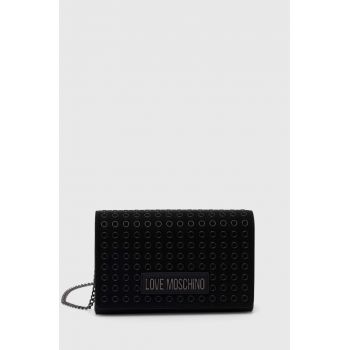 Love Moschino poseta culoarea negru, JC4063PP1LLH100A