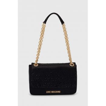 Love Moschino poseta culoarea negru, JC4071PP1LLC100A