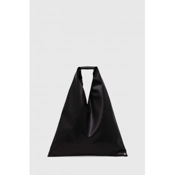 MM6 Maison Margiela poseta de piele culoarea negru, S54WD0039