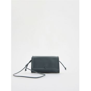 Reserved - Geantă crossbody - Albastru metalizat