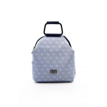 Rucsac de piele ecologica cu model in carouri