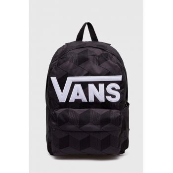 Vans rucsac culoarea negru, mare, cu imprimeu, VN000H4ZKOU1