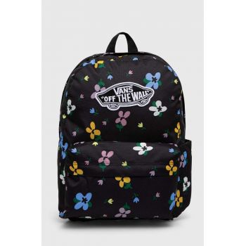 Vans rucsac culoarea negru, mare, modelator, VN000H4YDAJ1