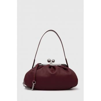 Weekend Max Mara poseta piele culoarea negru