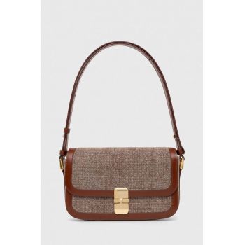 A.P.C. poseta sac grace baguette culoarea maro, VIALJ.F61615