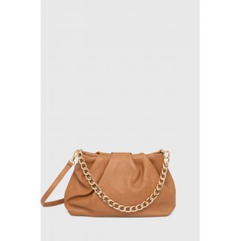 Answear Lab poseta de piele culoarea maro