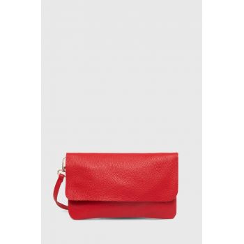 Answear Lab poseta piele culoarea rosu