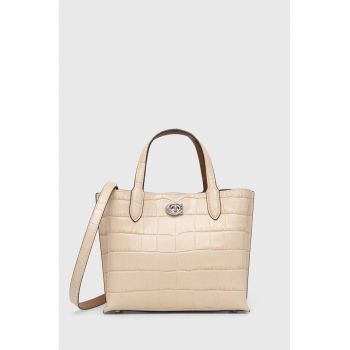 Coach poseta de piele Willow culoarea negru