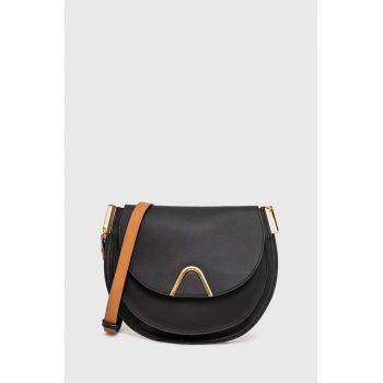 Coccinelle poseta de piele COCCINELLESUNUP culoarea negru, E1 QKF 15 02 01
