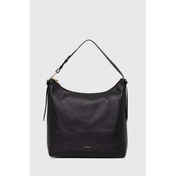 Coccinelle poseta de piele MALORY culoarea negru, E1 R1K 13 01 01