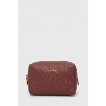 Coccinelle punga cosmetice TROUSSE culoarea maro, E5 MT5 25 F7 01