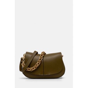 Gianni Chiarini poseta de piele HELENA ROUND culoarea verde, BS 9308 PRCK