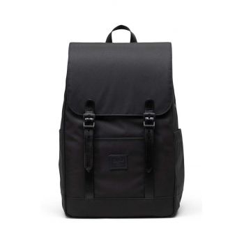 Herschel rucsac Herschel Retreat culoarea negru, mare, neted