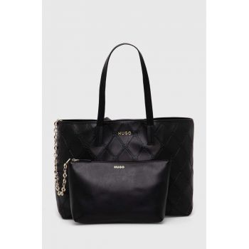HUGO poseta culoarea negru, 50523711