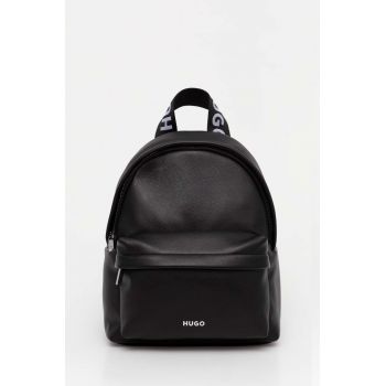 HUGO rucsac femei, culoarea negru, mic, neted, 50492173
