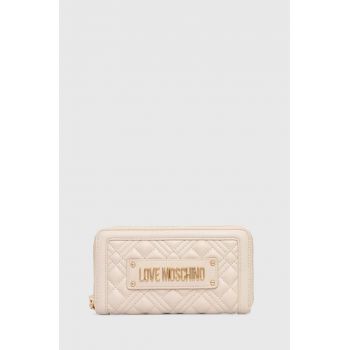 Love Moschino portofel femei, culoarea bej, JC5600PP1LLA0000