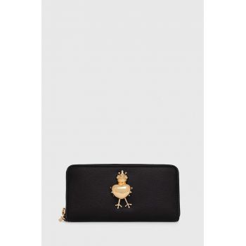 Love Moschino portofel femei, culoarea negru, JC5621PP1LLB200A