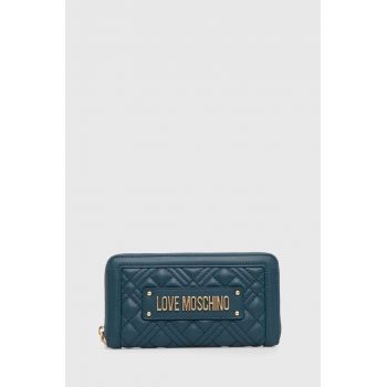 Love Moschino portofel femei, culoarea verde, JC5600PP1LLA0000