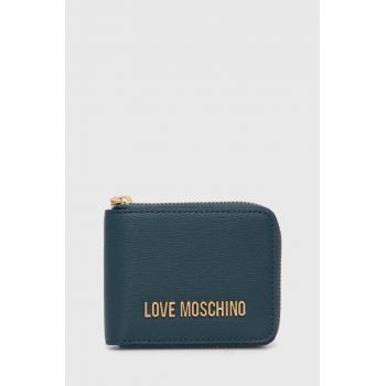Love Moschino portofel femei, culoarea verde, JC5639PP1LLD0000