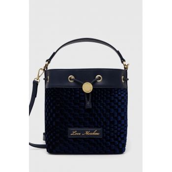 Love Moschino poseta culoarea albastru marin, JC4132PP1LLK100A