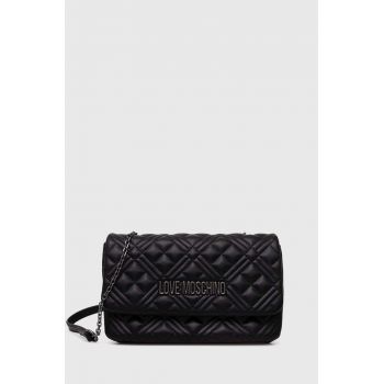 Love Moschino poseta culoarea negru, JC4097PP1LLA0000