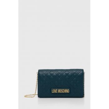 Love Moschino poseta culoarea verde, JC4079PP1LLA0000