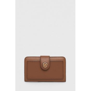 MICHAEL Michael Kors portofel de piele femei, culoarea maro, 32S4G0KF6L