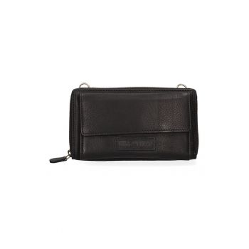 Portofel de piele cu buzunar frontal cu clapa 37611
