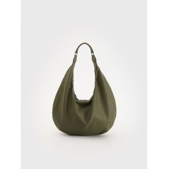 Reserved - LADIES` BAG - verde-prăfuit