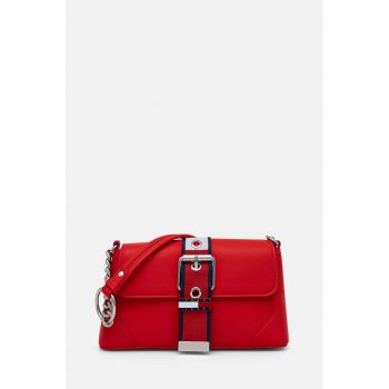 Tommy Jeans poseta culoarea rosu, AW0AW16282