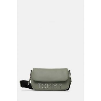 Tommy Jeans poseta culoarea verde, AW0AW16258