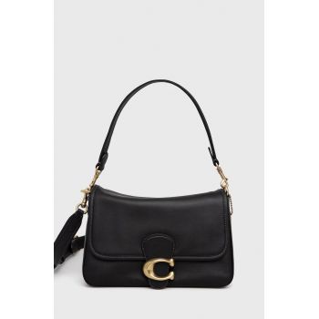 Coach Poșetă de piele culoarea negru