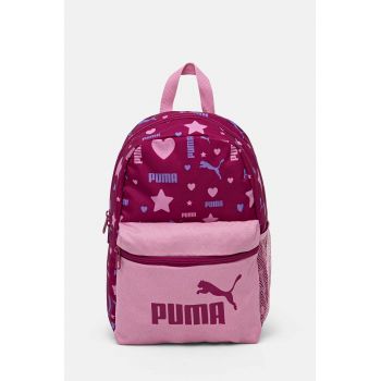 Puma ghiozdan copii Phase Small Backpack culoarea roz, mic, cu imprimeu, 798791