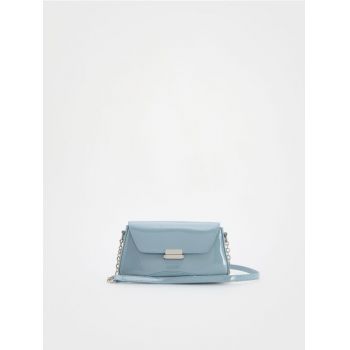 Reserved - Geantă crossbody - albastru-pal