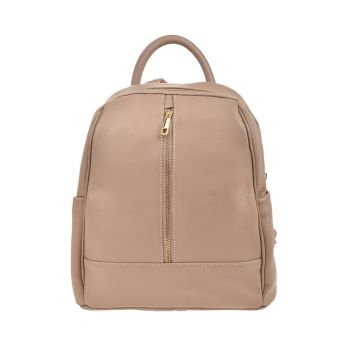 Rucsac de piele cu buzunare exterioare